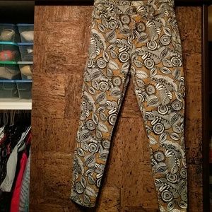 Pattern skinny jeans